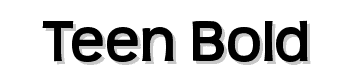 Teen-Bold font